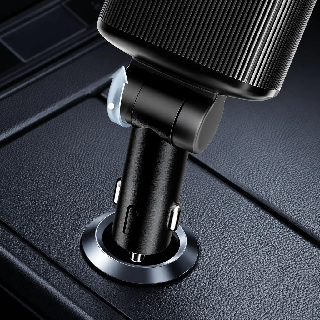 Chargeur Voiture 4 en 1 – avec Lumière Étoilée
