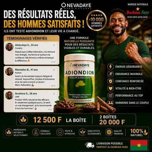 ADJONDJON RENFORT™ - Vitalité, Énergie & Vigueur (Marque Nationale Burkina)
