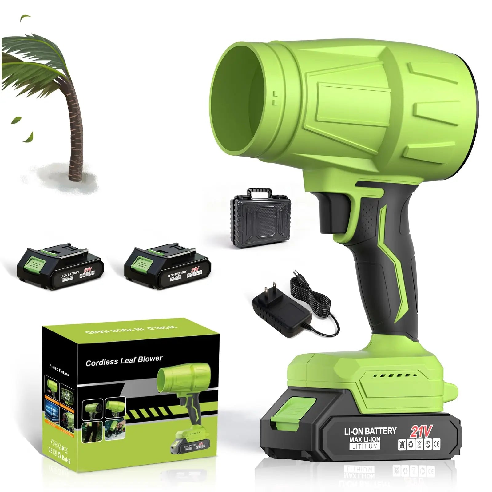 TurboJet™ - Souffleur & Aspirateur Sans Fil 21V (Pack Professionnel)