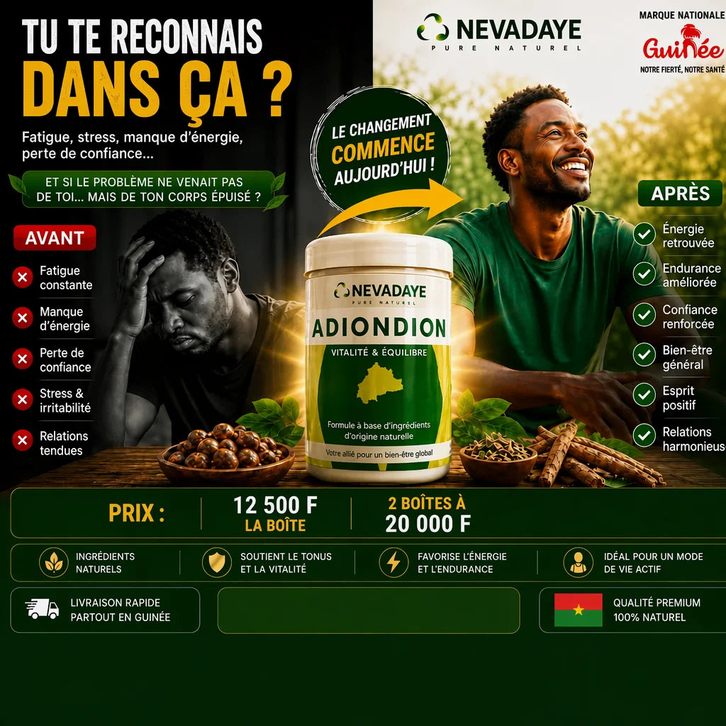 ADJONDJON RENFORT™ - Vitalité, Énergie & Vigueur (Marque Nationale Burkina)