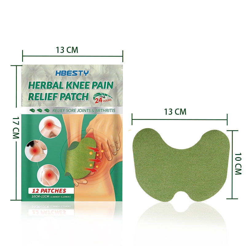 Patchs Thérapeutiques Genoux - Soulagement Articulaire au Molène & Chaleur (Pack 12)