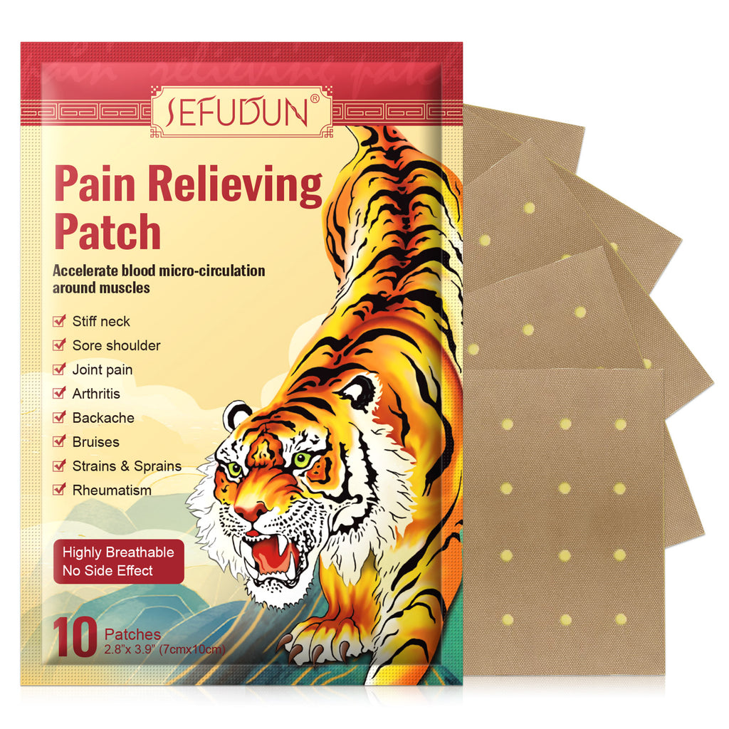 Patchs Anti-Douleur Tigre™ - Soulagement Immédiat & Durable (Pack de 10)