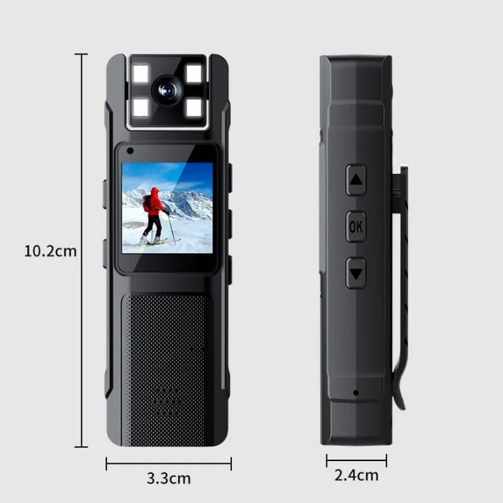 Body Camera P1 – Mini Caméra Discrète Full HD | Sécurité, Preuve Vidéo & Création de Contenu